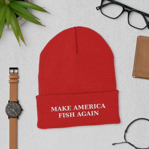 Make America Fish Again Beanie - Image 6